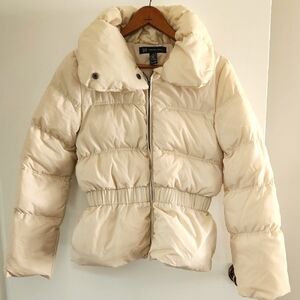 INC International Concepts Cream Puffer Jacket, New